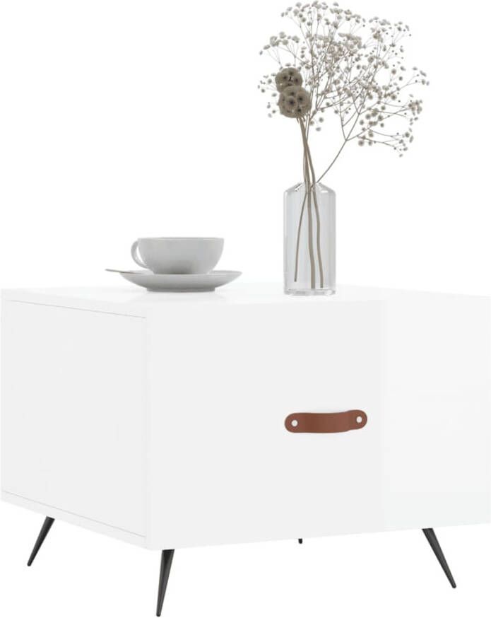 VidaXL -Salontafels-2-st-50x50x40-cm-bewerkt-hout-hoogglans-wit - Foto 5