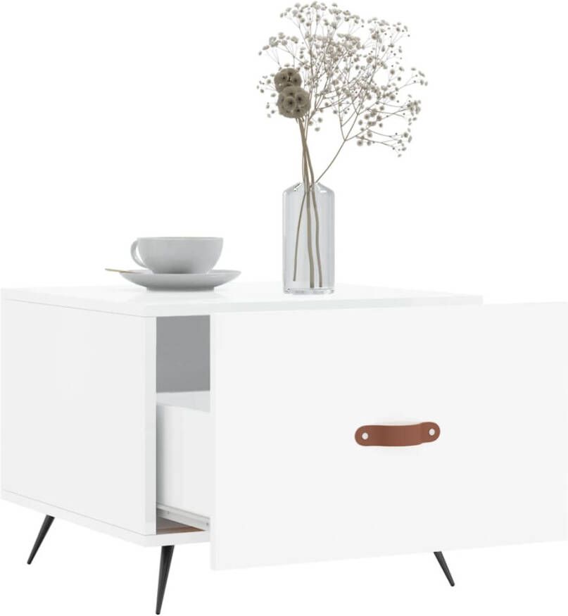 VidaXL -Salontafels-2-st-50x50x40-cm-bewerkt-hout-hoogglans-wit - Foto 3