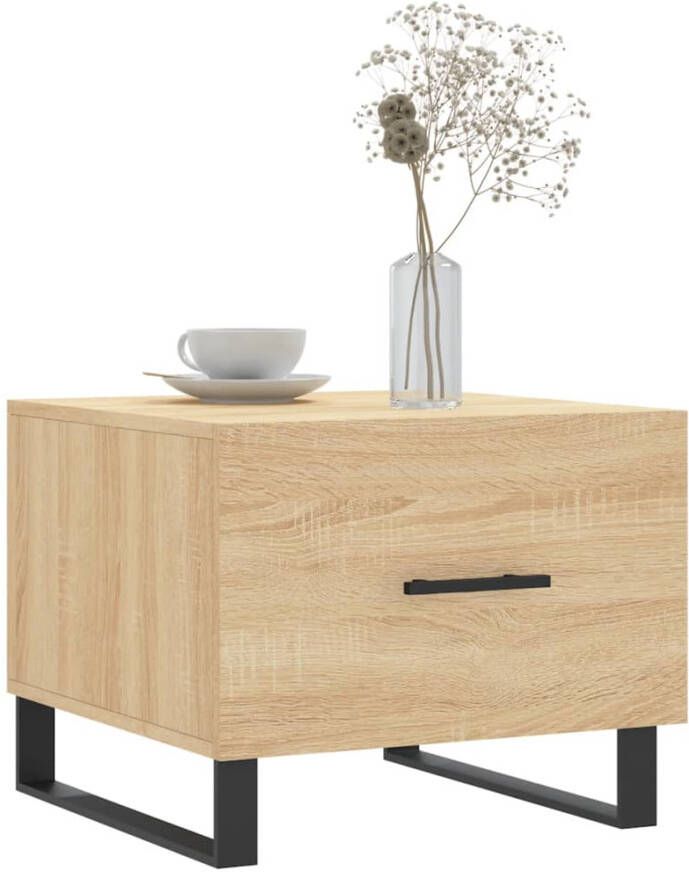 VidaXL -Salontafels-2-st-50x50x40-cm-bewerkt-hout-sonoma-eikenkleurig - Foto 9