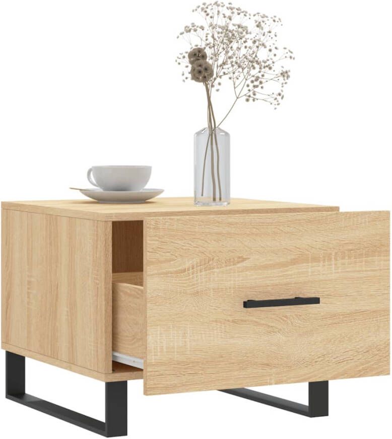 VidaXL -Salontafels-2-st-50x50x40-cm-bewerkt-hout-sonoma-eikenkleurig - Foto 7