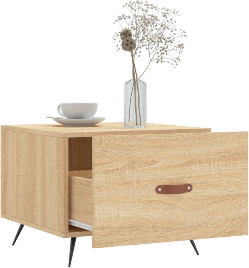 VidaXL -Salontafels-2-st-50x50x40-cm-bewerkt-hout-sonoma-eikenkleurig - Foto 6