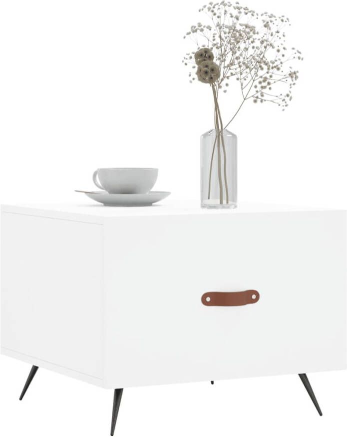 VidaXL -Salontafels-2-st-50x50x40-cm-bewerkt-hout-wit - Foto 6