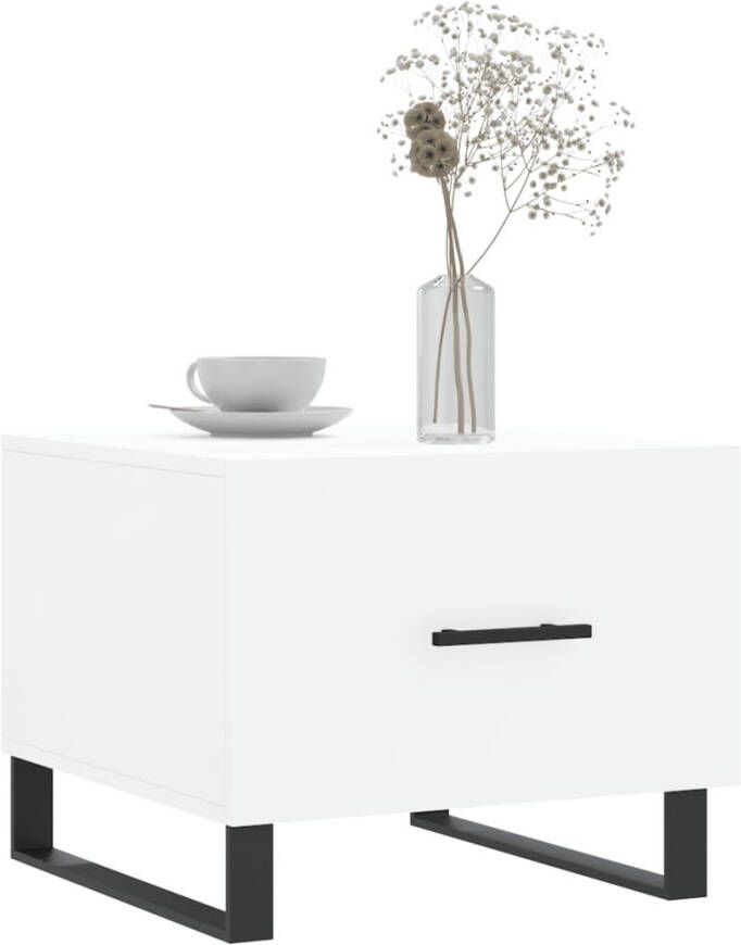 VidaXL -Salontafels-2-st-50x50x40-cm-bewerkt-hout-wit - Foto 8