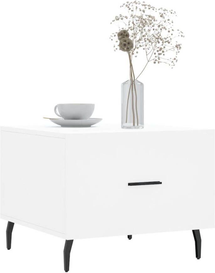 VidaXL -Salontafels-2-st-50x50x40-cm-bewerkt-hout-wit - Foto 7