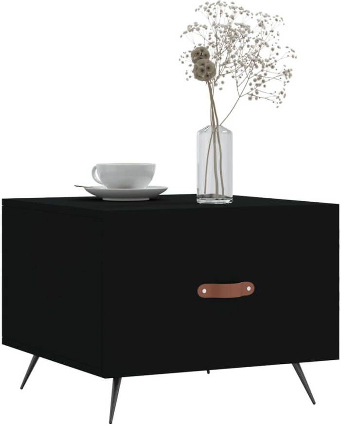 VidaXL -Salontafels-2-st-50x50x40-cm-bewerkt-hout-zwart - Foto 6