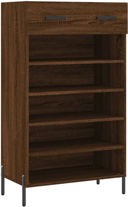 VidaXL -Schoenenkast-60x35x105-cm-bewerkt-hout-bruineikenkleurig - Foto 5