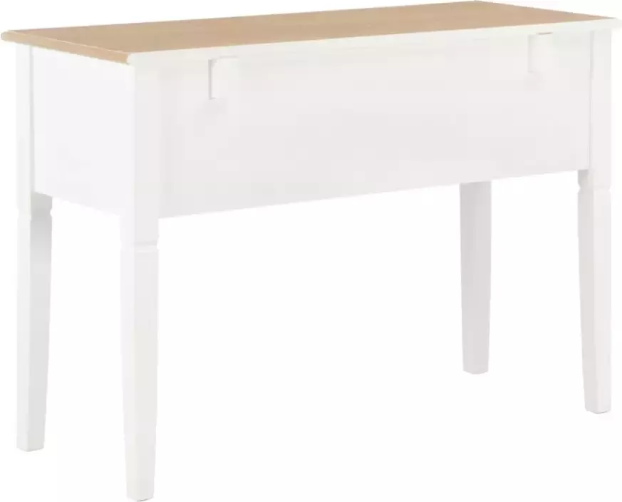VidaXL -Schrijftafel-109 5x45x77 5-cm-hout-wit - Foto 3