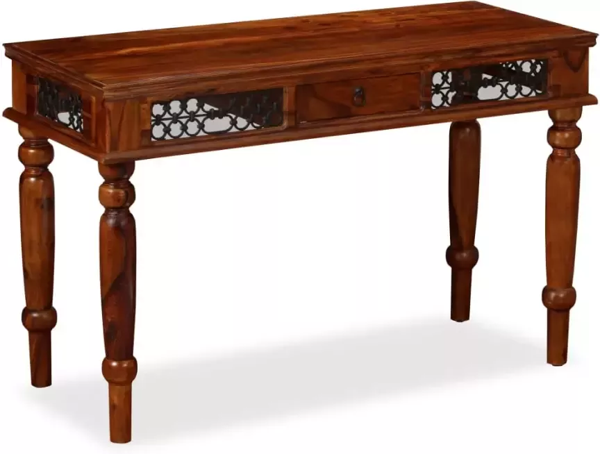 Vida XL Schrijftafel 120x50x76 cm massief sheeshamhout SKU: V245156 - Foto 2