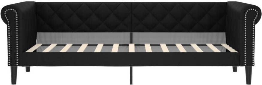 VidaXL -Slaapbank-100x200-cm-kunstleer-zwart - Foto 4