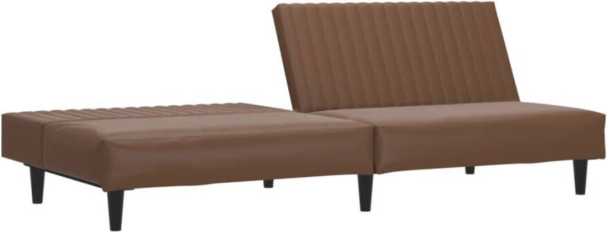 VidaXL -Slaapbank-2-zits-kunstleer-bruin - Foto 4