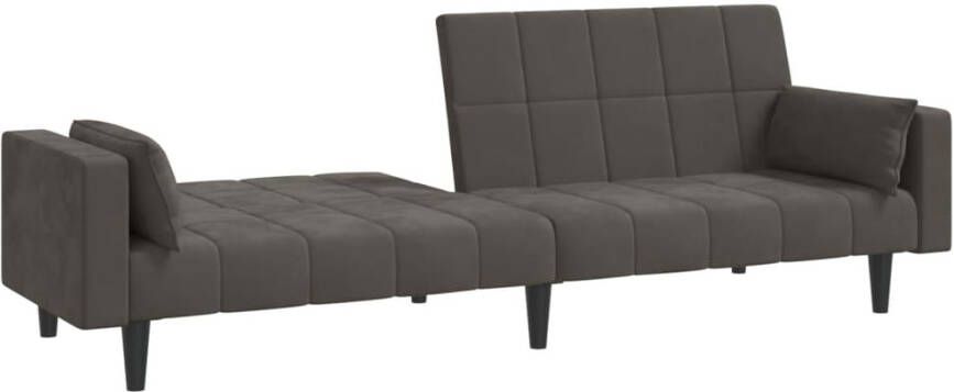 Vida XL Slaapbank 2-zits met 2 kussens fluweel donkergrijs SKU: 375848 - Foto 4