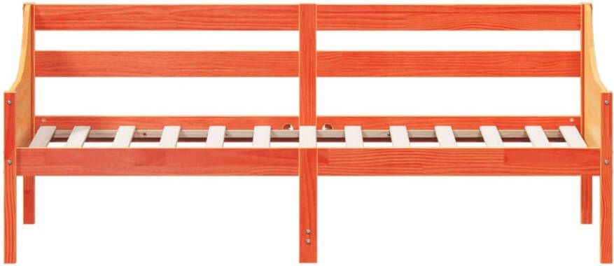 VidaXL Bedbank zonder matras wasbruin 75x190 cm massief grenenhout - Foto 4