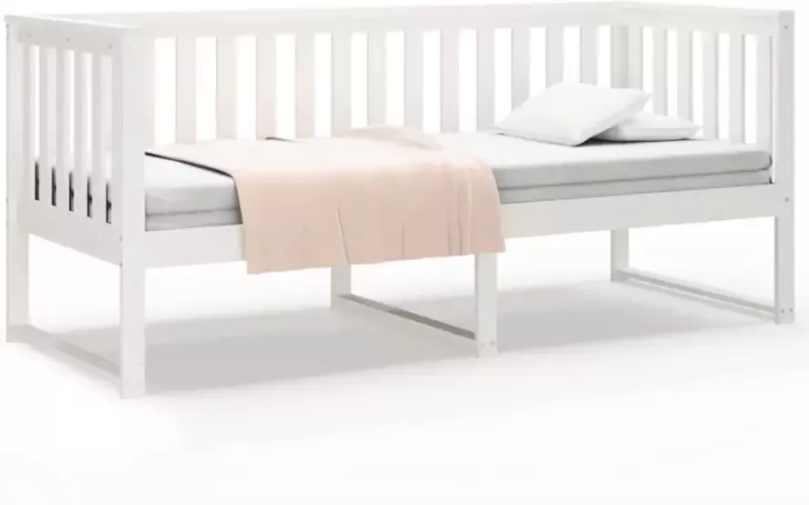 VidaXL Slaapbank zonder matras 75x190 cm massief grenenhout wit - Foto 3