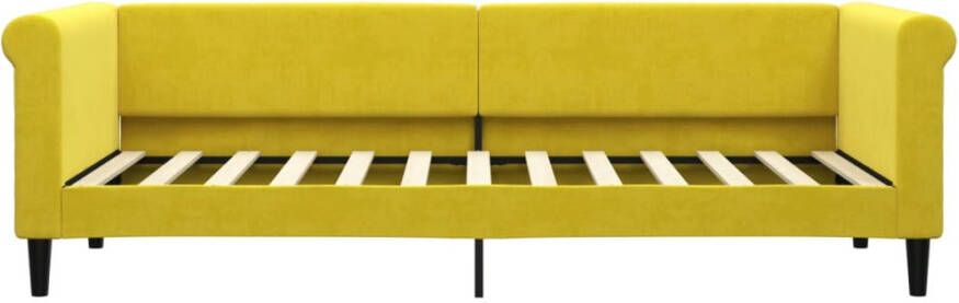 VidaXL -Slaapbank-80x200-cm-fluweel-geel - Foto 4