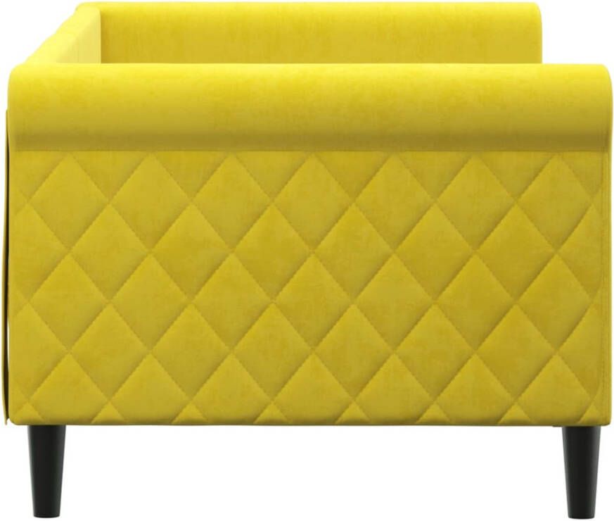 VidaXL -Slaapbank-80x200-cm-fluweel-geel - Foto 3