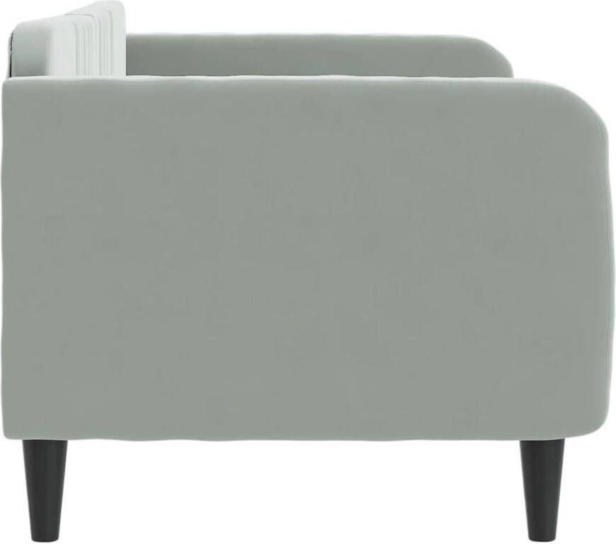VidaXL -Slaapbank-80x200-cm-fluweel-lichtgrijs - Foto 3