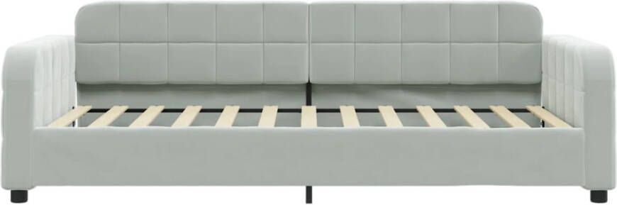 VidaXL -Slaapbank-80x200-cm-fluweel-lichtgrijs - Foto 4