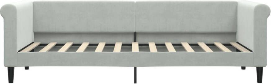 VidaXL -Slaapbank-80x200-cm-fluweel-lichtgrijs - Foto 8