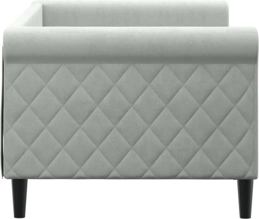 VidaXL -Slaapbank-80x200-cm-fluweel-lichtgrijs