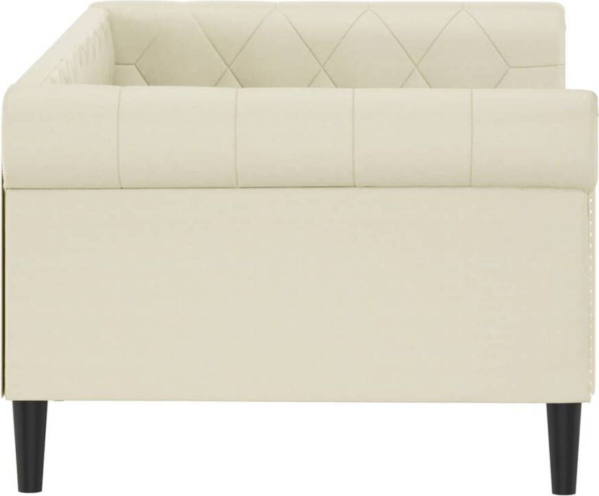 VidaXL Slaapbank 80x200 cm kunstleer crÃ¨mekleurig - Foto 3