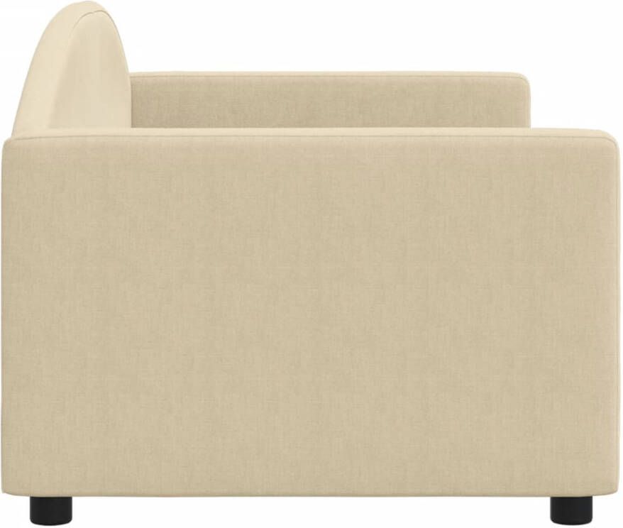 VidaXL Slaapbank 80x200 cm stof crÃ¨mekleurig - Foto 7