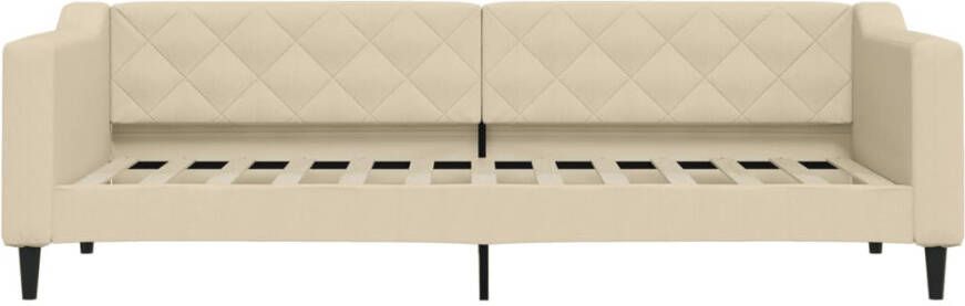 VidaXL Slaapbank 80x200 cm stof crÃ¨mekleurig - Foto 4