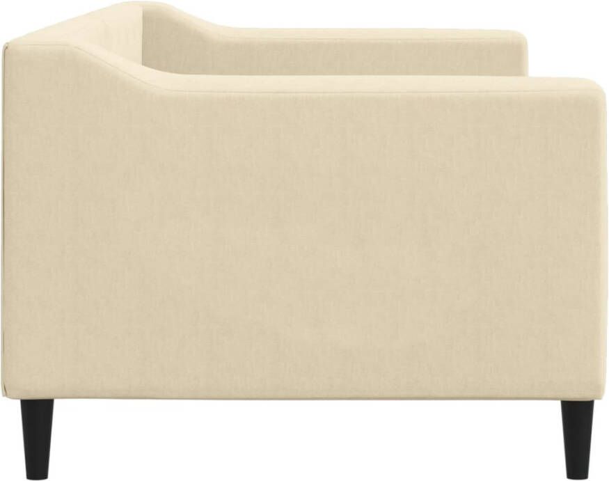 VidaXL Slaapbank 80x200 cm stof crÃ¨mekleurig - Foto 3