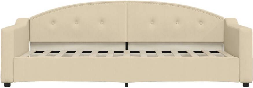 VidaXL Slaapbank 80x200 cm stof crÃ¨mekleurig - Foto 6