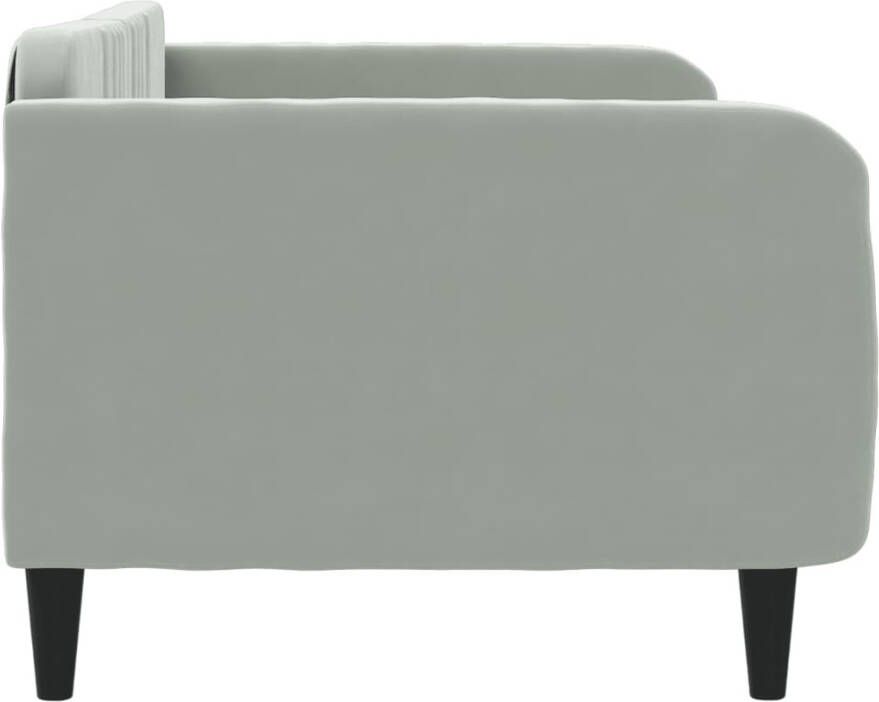 VidaXL -Slaapbank-90x190-cm-fluweel-lichtgrijs - Foto 3