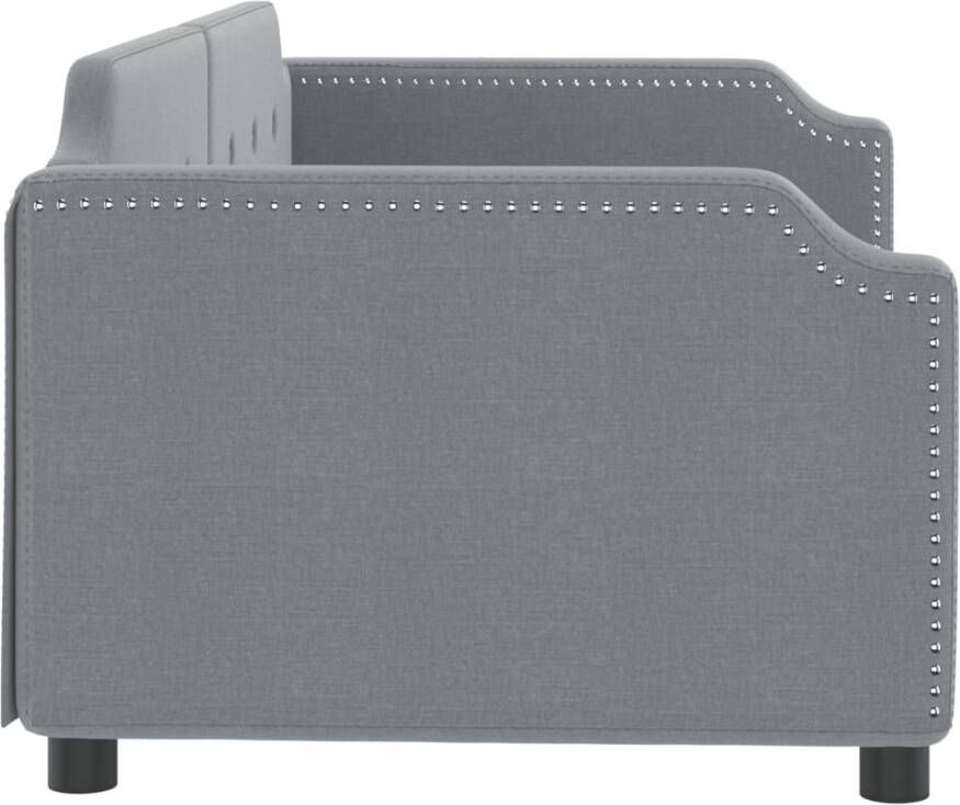 VidaXL -Slaapbank-90x190-cm-stof-lichtgrijs - Foto 3