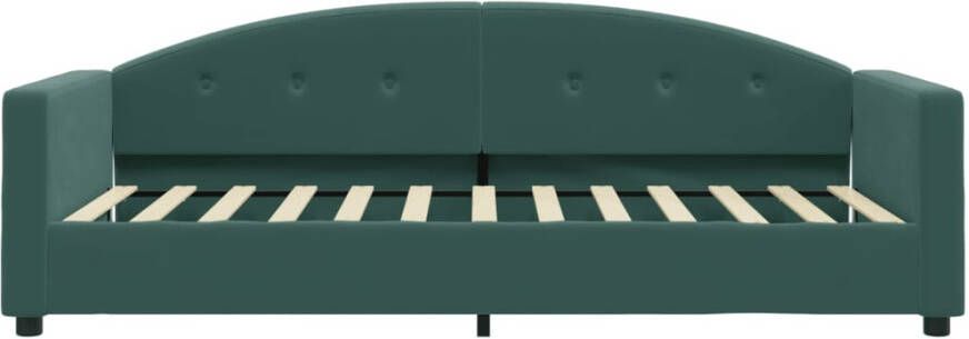 VidaXL -Slaapbank-90x200-cm-fluweel-donkergroen - Foto 4