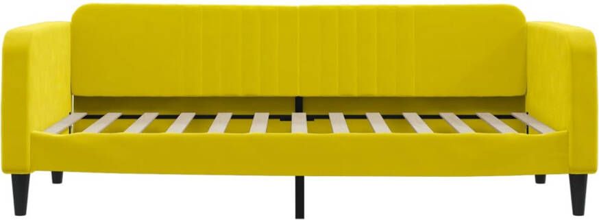VidaXL -Slaapbank-90x200-cm-fluweel-geel - Foto 4