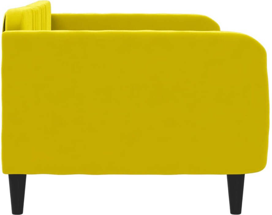 VidaXL -Slaapbank-90x200-cm-fluweel-geel - Foto 3