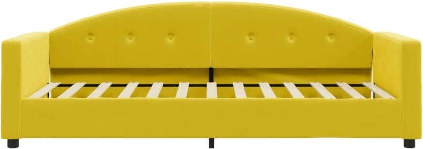 VidaXL -Slaapbank-90x200-cm-fluweel-geel - Foto 4