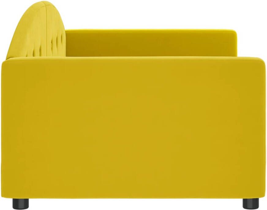 VidaXL -Slaapbank-90x200-cm-fluweel-geel - Foto 3