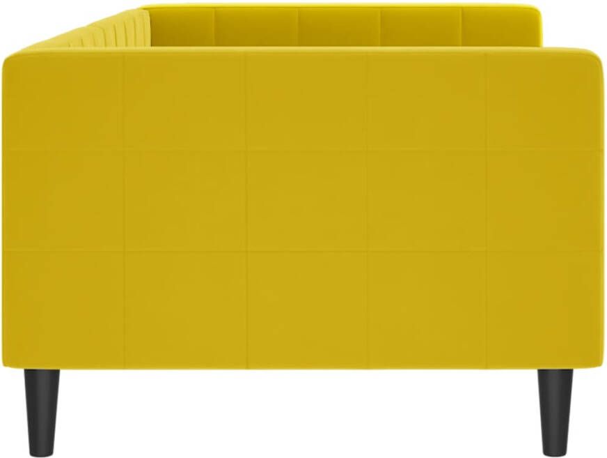 VidaXL -Slaapbank-90x200-cm-fluweel-geel - Foto 3