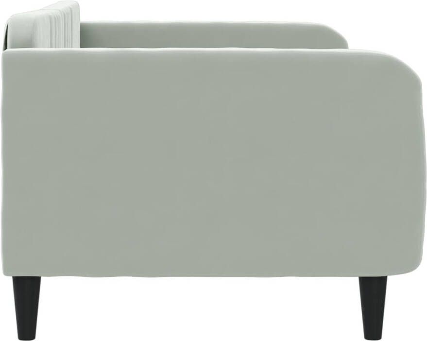VidaXL -Slaapbank-90x200-cm-fluweel-lichtgrijs - Foto 3