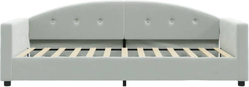 VidaXL -Slaapbank-90x200-cm-fluweel-lichtgrijs - Foto 4