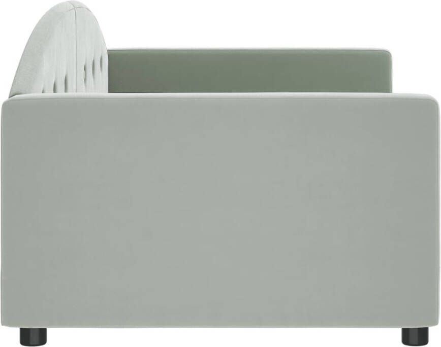 VidaXL -Slaapbank-90x200-cm-fluweel-lichtgrijs - Foto 3