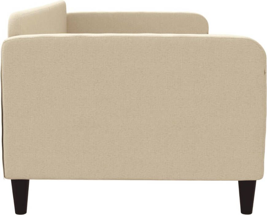 VidaXL Slaapbank 90x200 cm stof crÃ¨mekleurig - Foto 3