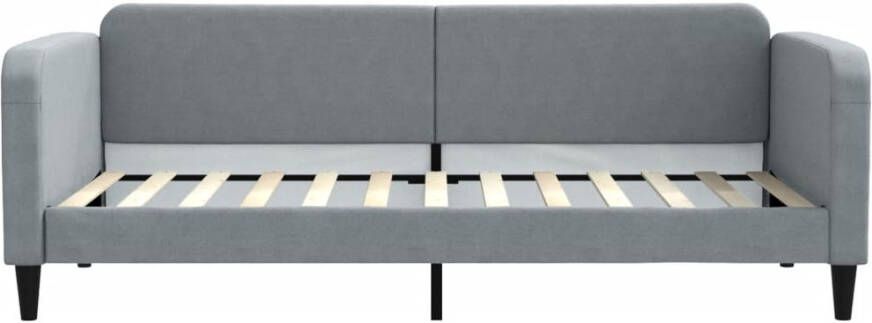 VidaXL -Slaapbank-90x200-cm-stof-lichtgrijs - Foto 4