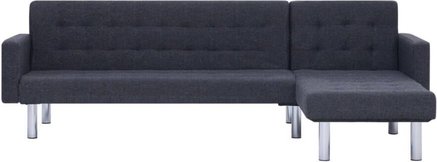 Vida XL Slaapbank L-vormig polyester donkergrijs SKU: V282304 - Foto 2