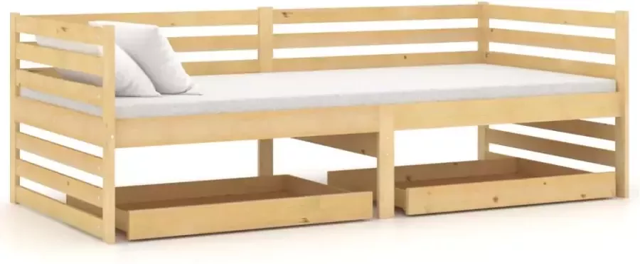 VidaXL -Slaapbank-met-lades-massief-grenenhout-90x200-cm - Foto 2