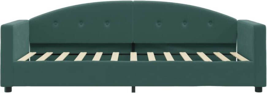 VidaXL -Slaapbank-met-matras-80x200-cm-fluweel-donkergroen - Foto 4