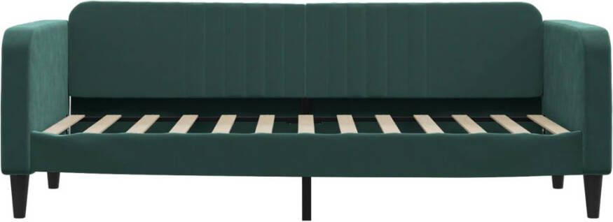 VidaXL -Slaapbank-met-matras-80x200-cm-fluweel-donkergroen - Foto 4