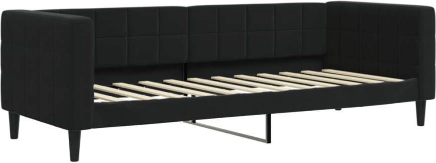 VidaXL -Slaapbank-met-matras-80x200-cm-fluweel-zwart - Foto 5