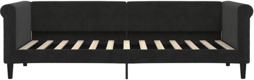 VidaXL -Slaapbank-met-matras-80x200-cm-fluweel-zwart - Foto 4