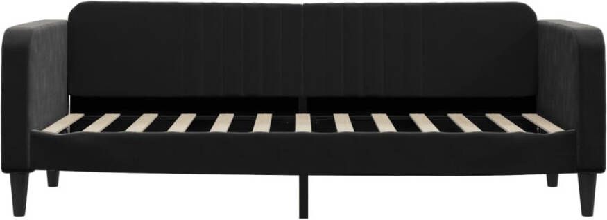 VidaXL -Slaapbank-met-matras-80x200-cm-fluweel-zwart - Foto 4