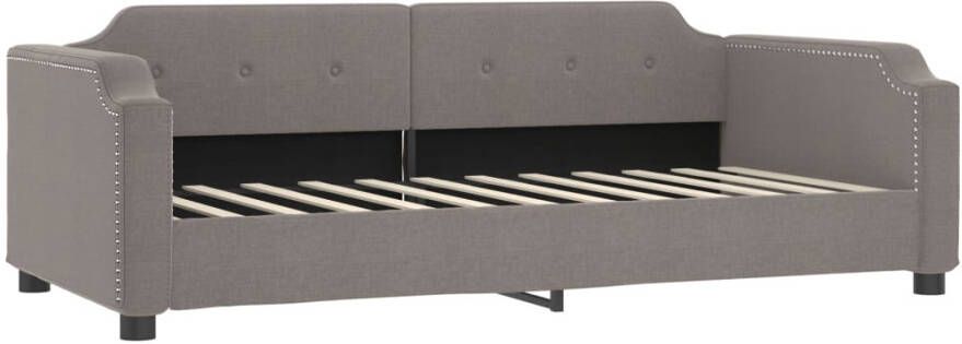 VidaXL -Slaapbank-met-matras-80x200-cm-stof-taupe