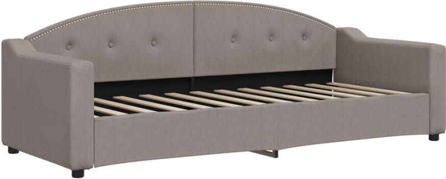 VidaXL -Slaapbank-met-matras-80x200-cm-stof-taupe